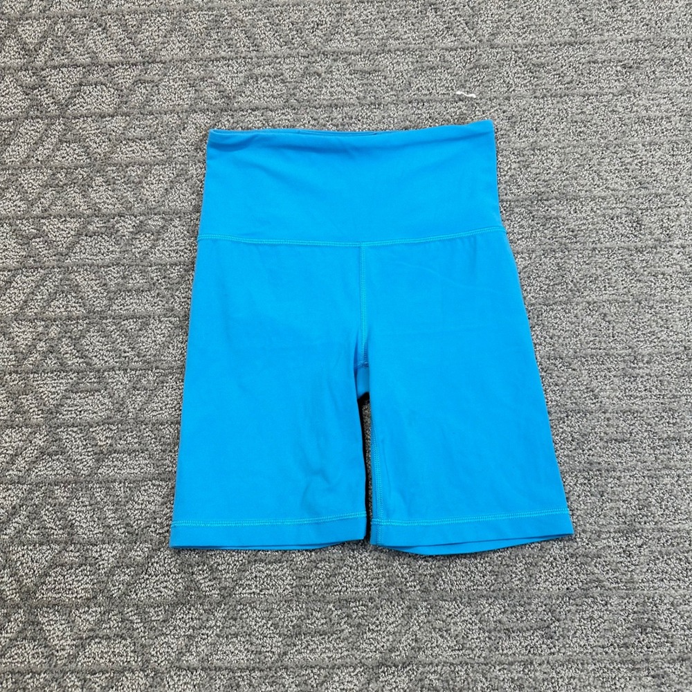 Athleta Ultra‎ High Rise Elation 7" Short XXS Bike Shorts Blue Activewear